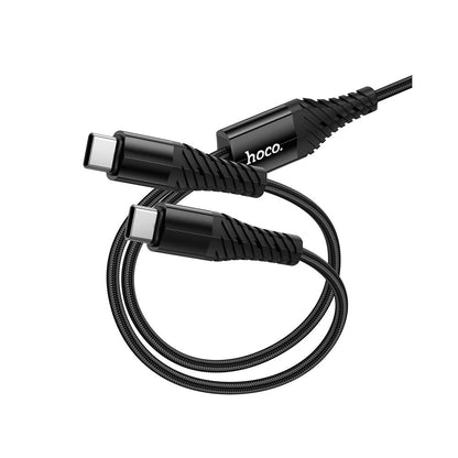 Καλώδιο Φόρτισης USB-C - 2 x USB-C HOCO X123, 10W, 1m, Μαύρο