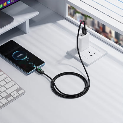 Καλώδιο Δεδομένων και Φόρτισης USB-A - USB-C HOCO U146, 36W, 1.2m, Μαύρο