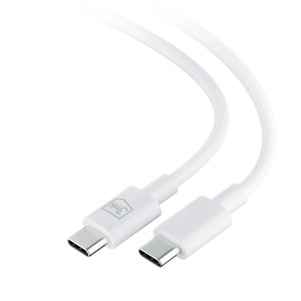 Καλώδιο δεδομένων και φόρτισης USB-C - USB-C 3MK Hyper, 100W, 1,2m, λευκό 