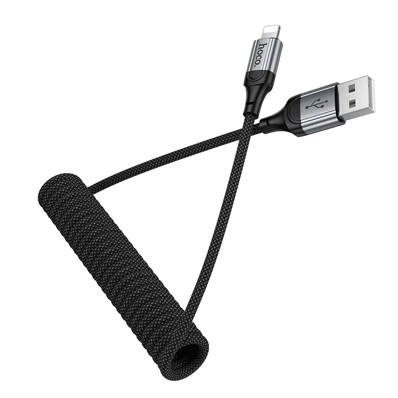 Καλώδιο Δεδομένων και Φόρτισης USB-A - Lightning HOCO X121, 27W, 1.5m, Μαύρο