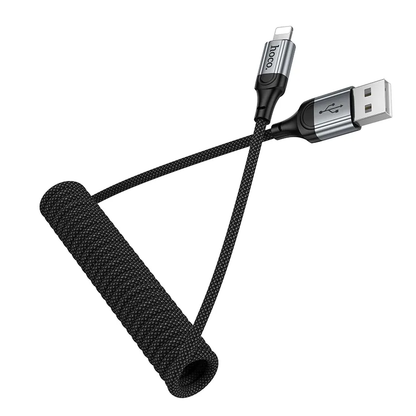 Καλώδιο Δεδομένων και Φόρτισης USB-A - Lightning HOCO X121, 27W, 1.5m, Μαύρο