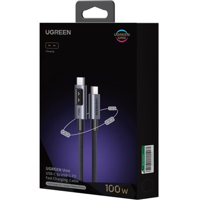 Καλώδιο Δεδομένων και Φόρτισης USB-C - USB-C UGREEN L509, 100W, 1m, Γκρι