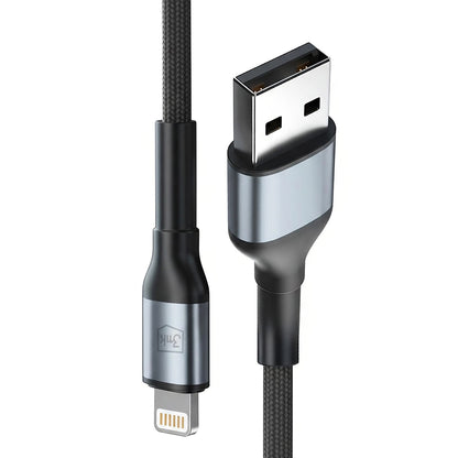 Καλώδιο Δεδομένων και Φόρτισης USB-A - Lightning 3MK Hyper N, 12W, 1m, Μαύρο