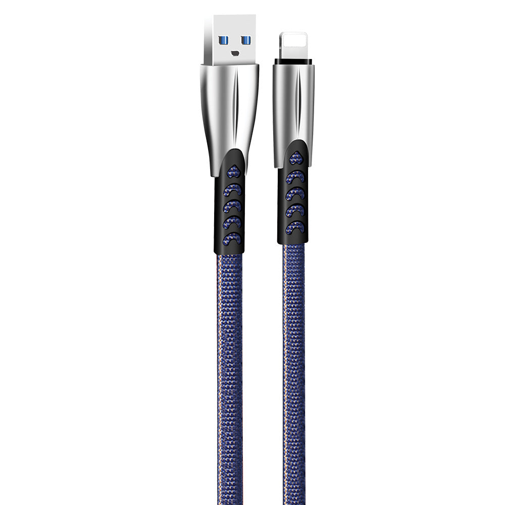 Καλώδιο Δεδομένων και Φόρτισης USB-A - Lightning ColorWay CW-CBUL010, 18W, 1m, Μπλε