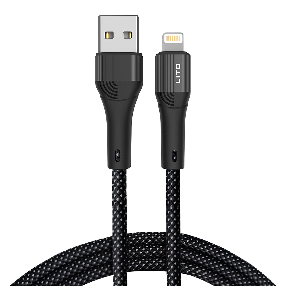 Καλώδιο Δεδομένων και Φόρτισης USB-A - Lightning Lito LD14, 18W, 1m, Μαύρο
