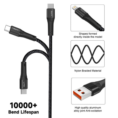 Καλώδιο Δεδομένων και Φόρτισης USB-A - Lightning Lito LD14, 18W, 1m, Μαύρο
