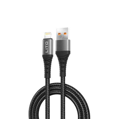 Καλώδιο Δεδομένων και Φόρτισης USB-A - Lightning Lito LD22L, 18W, 2m, Μαύρο
