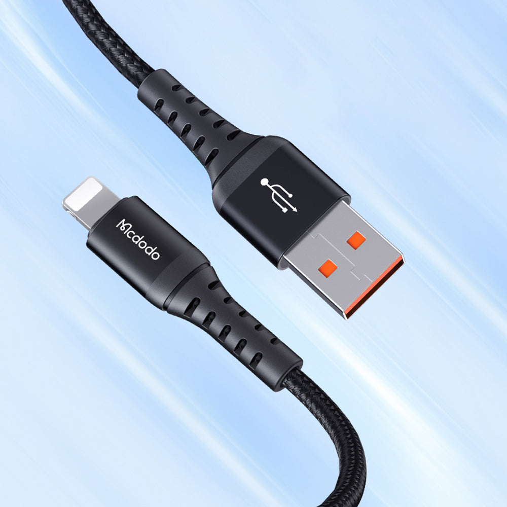 Καλώδιο Δεδομένων και Φόρτισης USB-A - Lightning McDodo CA-2261, 18W, 1m, Μαύρο