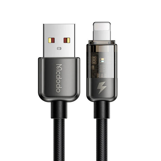 Καλώδιο Δεδομένων και Φόρτισης USB-A - Lightning McDodo CA-3140 Auto Power Off, 18W, 1.2m, Μαύρο