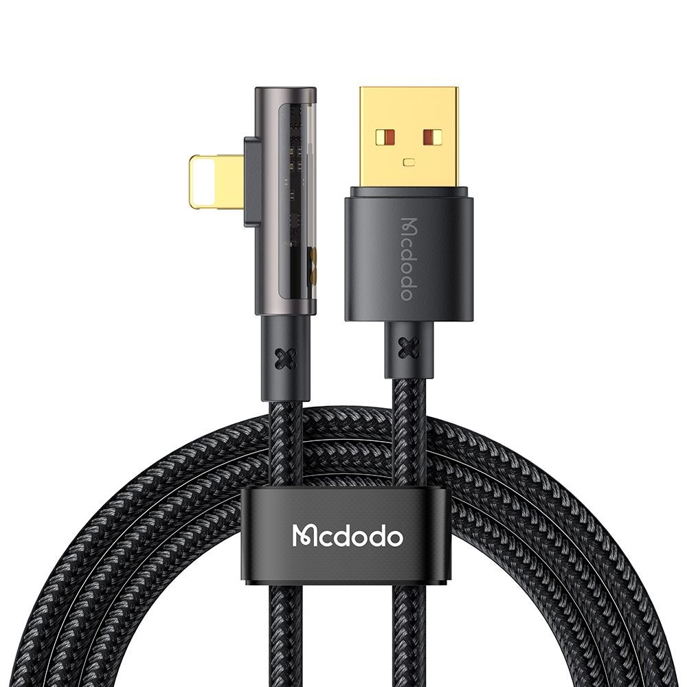 Καλώδιο Δεδομένων και Φόρτισης USB-A - Lightning McDodo CA-3510 Angled, 18W, 1.2m, Μαύρο