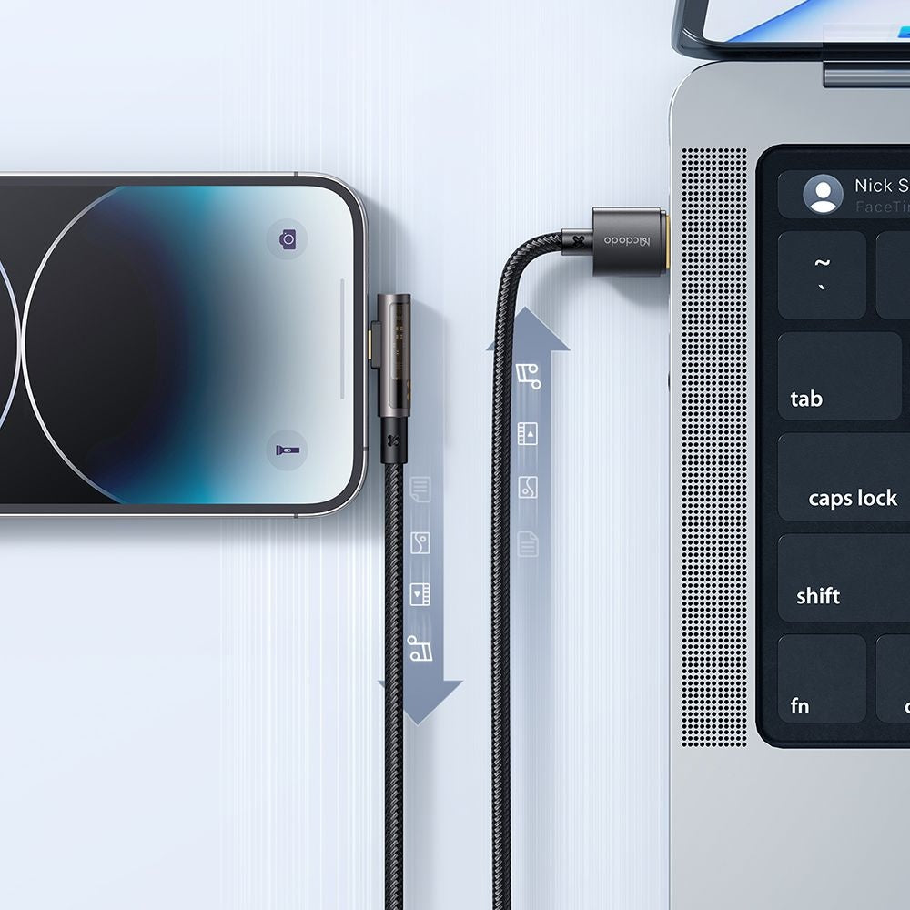 Καλώδιο Δεδομένων και Φόρτισης USB-A - Lightning McDodo CA-3510 Angled, 18W, 1.2m, Μαύρο