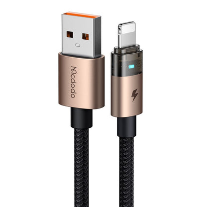 USB-A to Lightning McDodo CA-6911 Data and Charging Cable, 18W, 1.2m, Gold