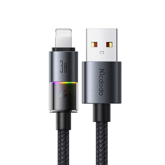 Καλώδιο Δεδομένων και Φόρτισης USB-A - Lightning McDodo CA-8170 Colorful, 18W, 1.2m, Μαύρο