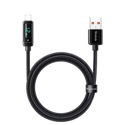 USB-A to Lightning McDodo CA-9940 Data and Charging Cable, 12W, 1.2m, Black