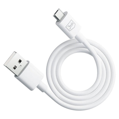 Καλώδιο Δεδομένων και Φόρτισης USB-A - microUSB 3MK Hyper, 18W, 1.2m, Λευκό