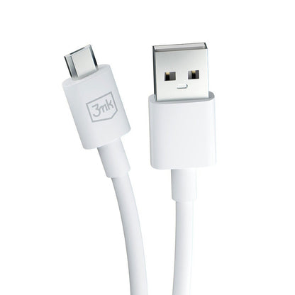 Καλώδιο Δεδομένων και Φόρτισης USB-A - microUSB 3MK Hyper, 18W, 1.2m, Λευκό