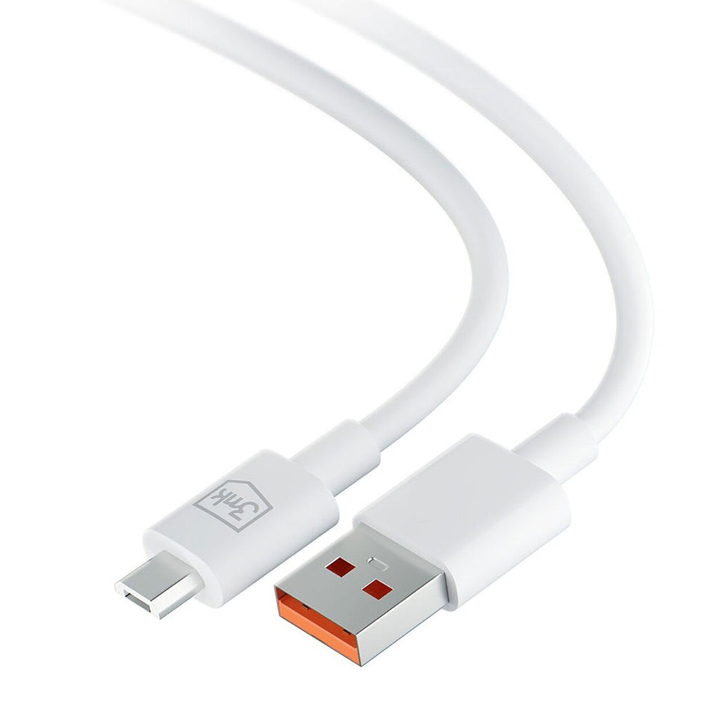 Καλώδιο Δεδομένων και Φόρτισης USB-A - microUSB 3MK Hyper, 18W, 1.2m, Λευκό