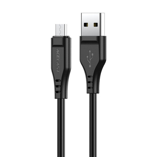 Καλώδιο Δεδομένων και Φόρτισης USB-A - microUSB Acefast C3-09, 18W, 1.2m, Μαύρο