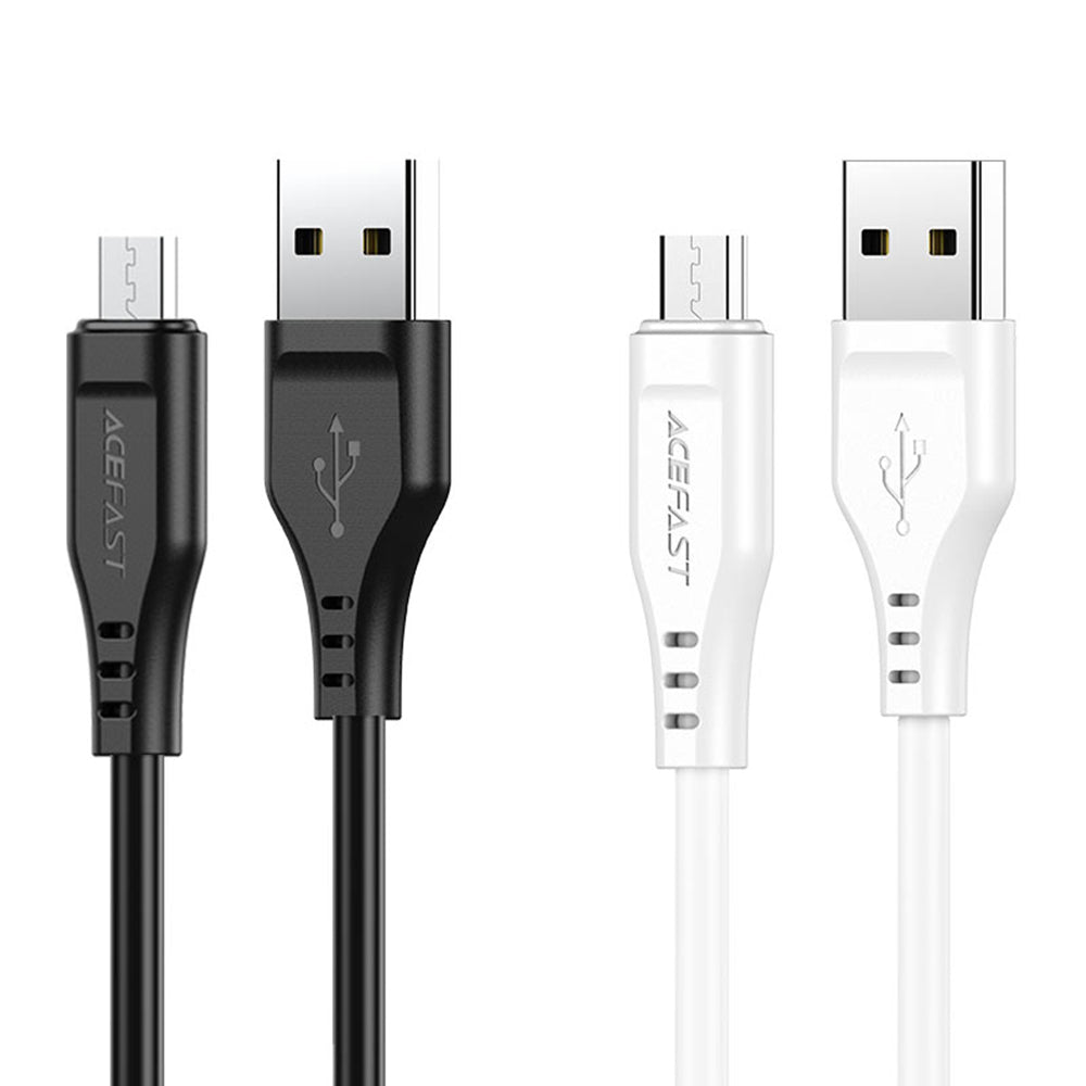 Καλώδιο Δεδομένων και Φόρτισης USB-A - microUSB Acefast C3-09, 18W, 1.2m, Μαύρο