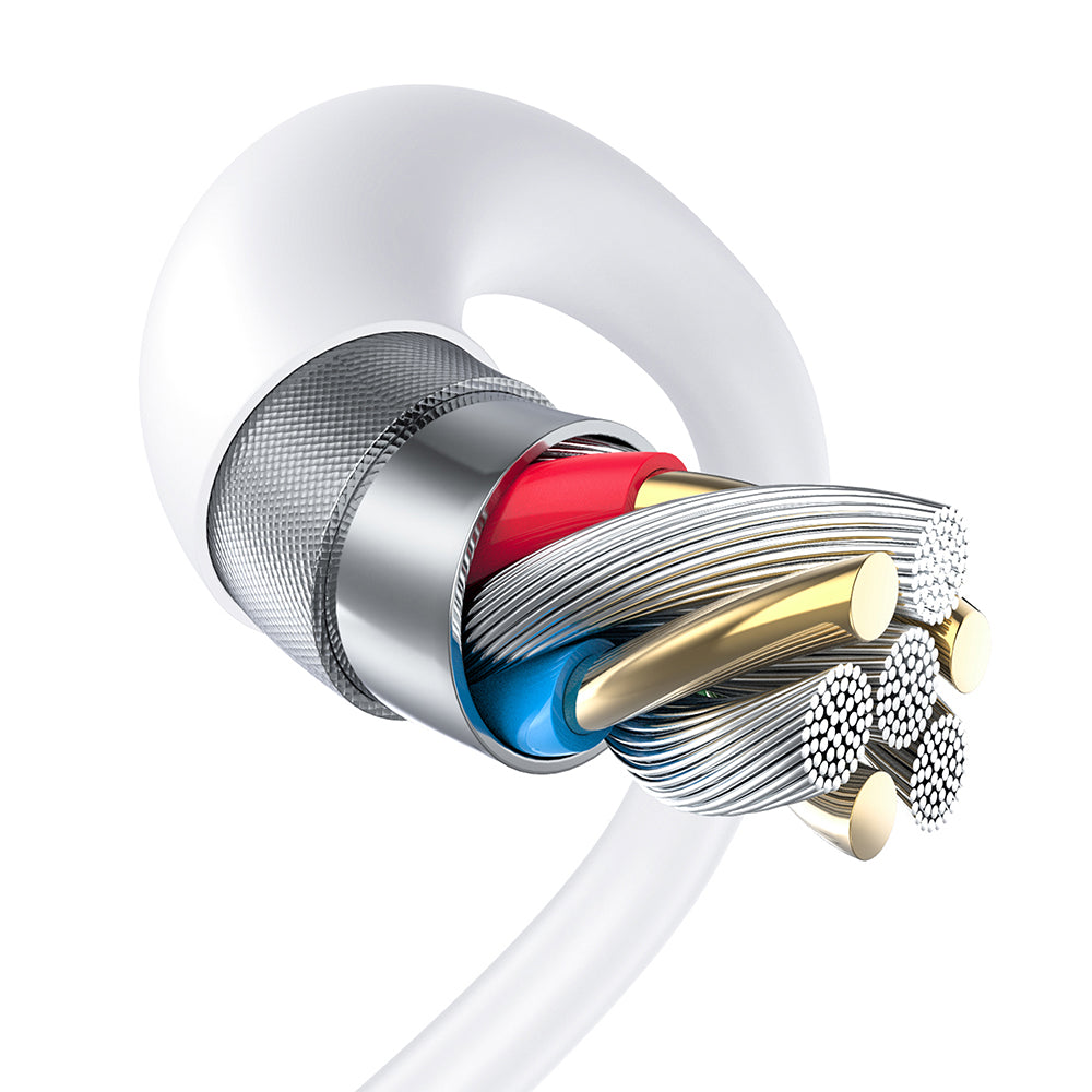 Καλώδιο Δεδομένων και Φόρτισης USB-A - microUSB Lito LD06V, 18W, 1m, Λευκό