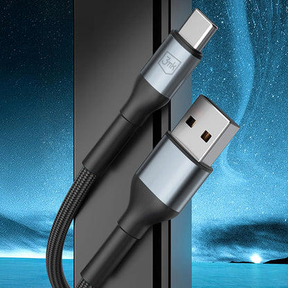 Καλώδιο Δεδομένων και Φόρτισης USB-A - USB-C 3MK Hyper N, 18W, 2m, Μαύρο