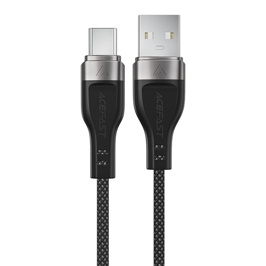 Καλώδιο Δεδομένων και Φόρτισης USB-A - USB-C Acefast C11-04, 18W, 1.2m, Μαύρο