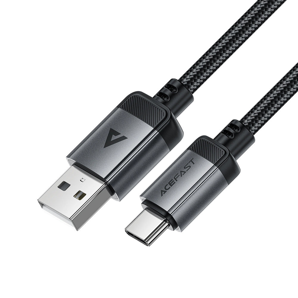 Καλώδιο Δεδομένων και Φόρτισης USB-A - USB-C Acefast C20-04, 18W, 1.2m, Μαύρο