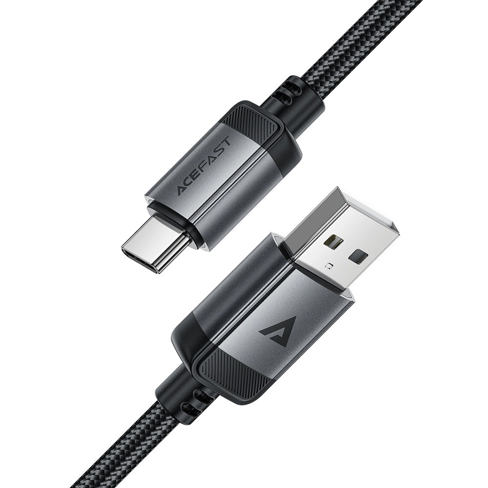 Καλώδιο Δεδομένων και Φόρτισης USB-A - USB-C Acefast C20-04, 18W, 1.2m, Μαύρο
