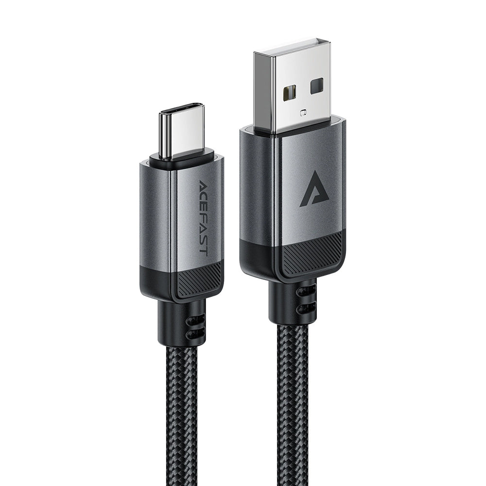 Καλώδιο Δεδομένων και Φόρτισης USB-A - USB-C Acefast C20-04, 18W, 1.2m, Μαύρο