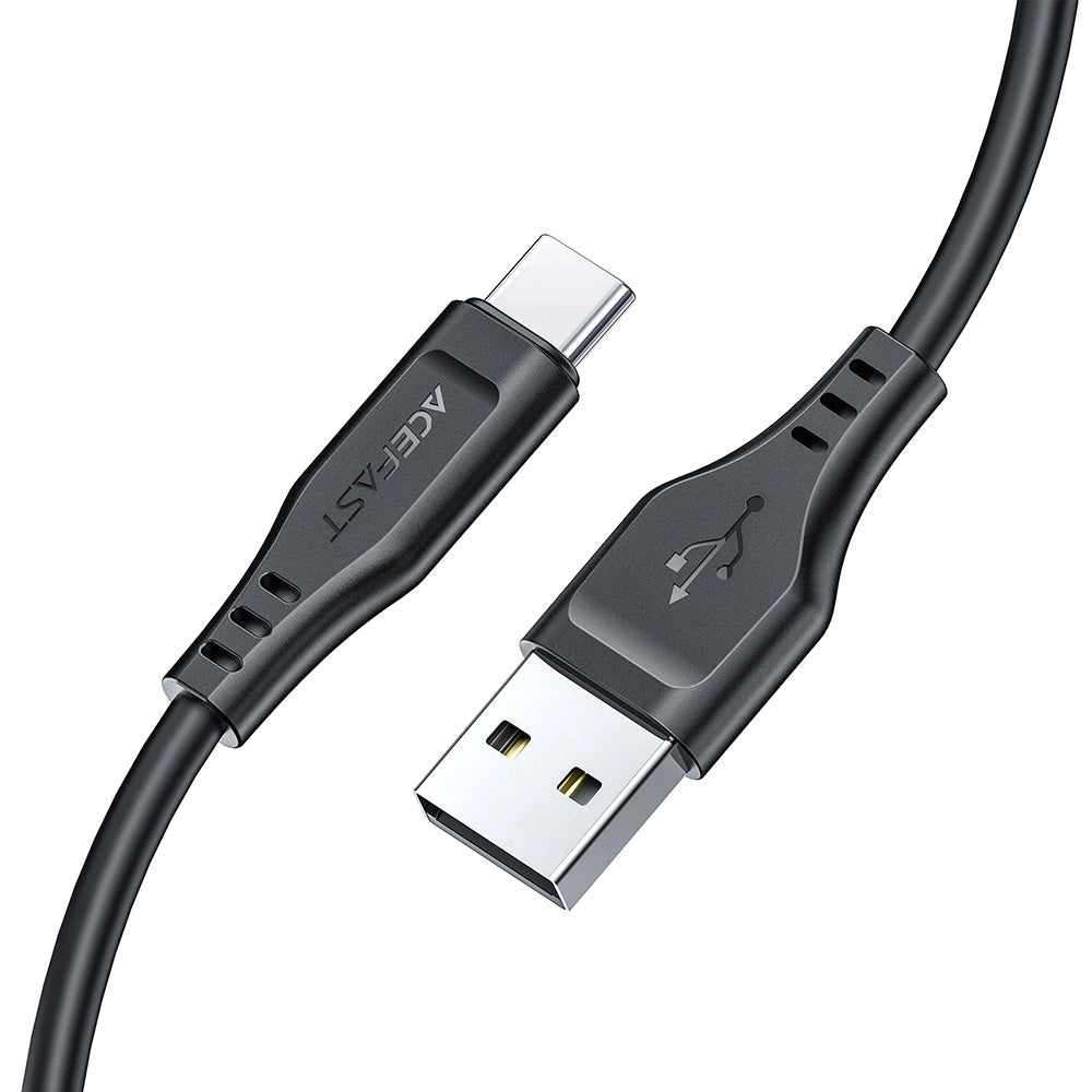 Καλώδιο Δεδομένων και Φόρτισης USB-A - USB-C Acefast C3-03, 60W, 1.2m, Μαύρο