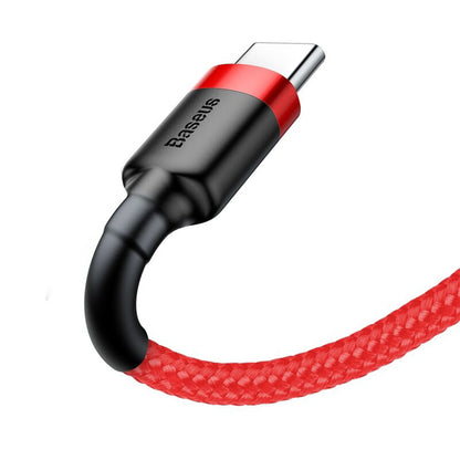 Καλώδιο Δεδομένων και Φόρτισης USB-A - USB-C Baseus Cafule, 18W, 3m, Κόκκινο CATKLF-U09
