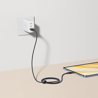 Baseus Discolor USB-A to USB-C Data and Charging Cable, 100W, 1m, Silver E0420803