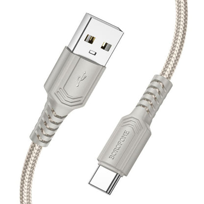 Καλώδιο Δεδομένων και Φόρτισης USB-A - USB-C Borofone BX116 Certain, 18W, 1m, Μαύρο