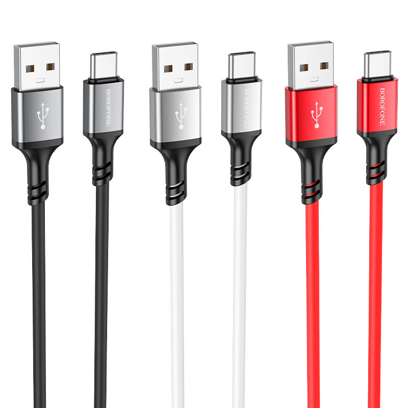 Καλώδιο Δεδομένων και Φόρτισης USB-A - USB-C Borofone BX83, 18W, 1m, Μαύρο