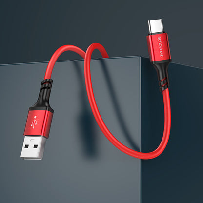 Καλώδιο Δεδομένων και Φόρτισης USB-A - USB-C Borofone BX83, 18W, 1m, Μαύρο