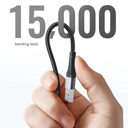 Καλώδιο Δεδομένων και Φόρτισης USB-A - USB-C Lito LD22T, 18W, 2m, Μαύρο