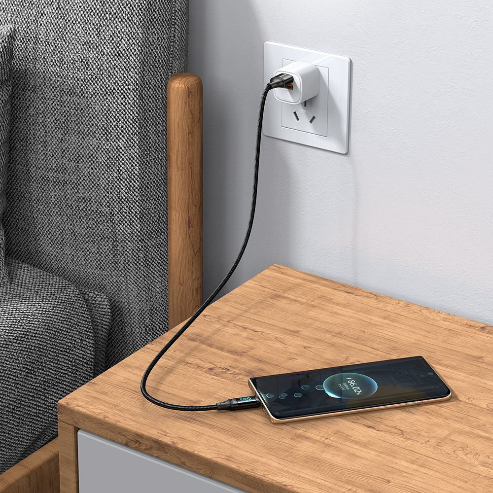 Καλώδιο Δεδομένων και Φόρτισης USB-A - USB-C McDodo CA-1080 Display, 66W, 1.2m, Μαύρο