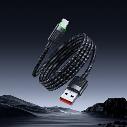 McDodo CA-5650 Self Winding USB-A to USB-C Data and Charging Cable, 66W, 1.2m, Black