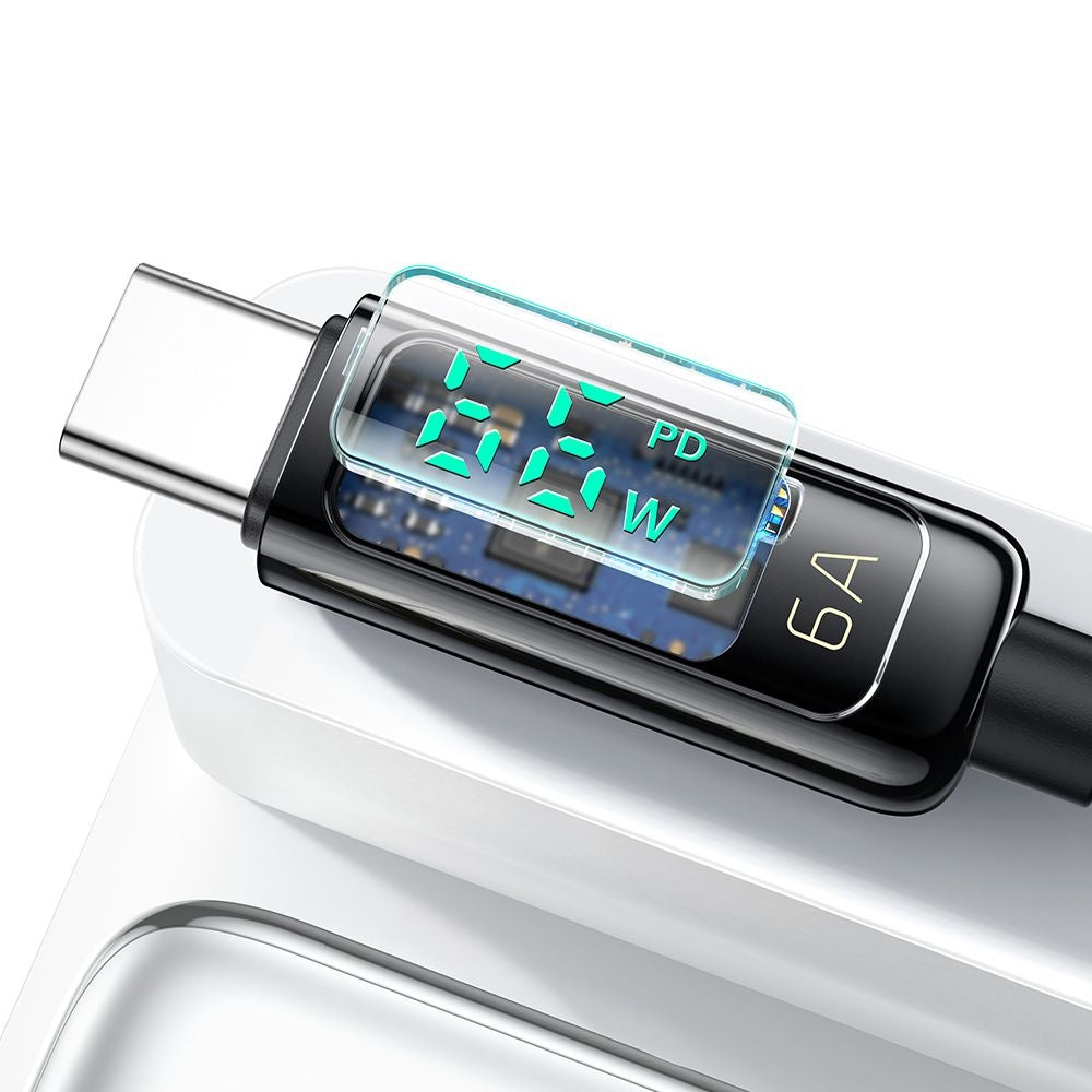 Καλώδιο Δεδομένων και Φόρτισης USB-A - USB-C McDodo CA-8690 Display, 66W, 1.2m, Μαύρο