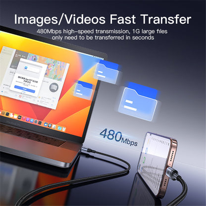 Καλώδιο Δεδομένων και Φόρτισης USB-A - USB-C Yesido CA129C, 18W, 1.2m, Μαύρο