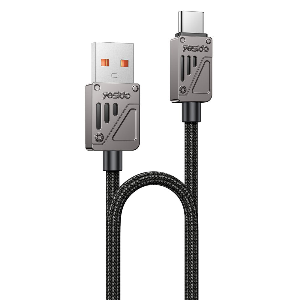 Καλώδιο Δεδομένων και Φόρτισης USB-A - USB-C Yesido CA135C, 18W, 1.2m, Μαύρο
