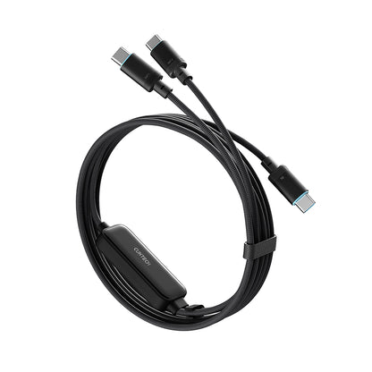 Καλώδιο Δεδομένων και Φόρτισης USB-C - 2 x USB-C Cuktech C2C615, 140W, 1.5m, Μαύρο CKC2C615GLBK