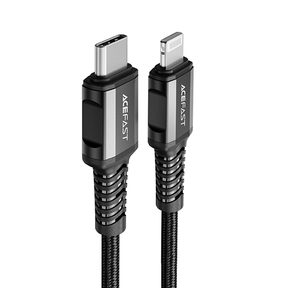 Καλώδιο Δεδομένων και Φόρτισης USB-C - Lightning Acefast C1-01, 30W, 1.2m, Μαύρο