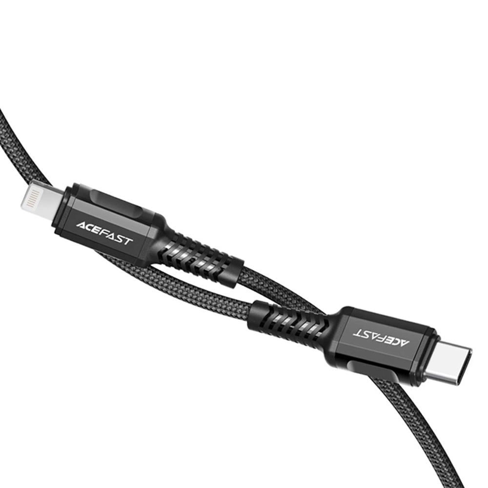 Καλώδιο Δεδομένων και Φόρτισης USB-C - Lightning Acefast C1-01, 30W, 1.2m, Μαύρο