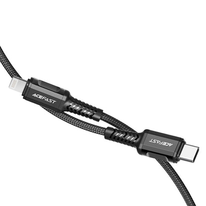Καλώδιο Δεδομένων και Φόρτισης USB-C - Lightning Acefast C1-01, 30W, 1.2m, Μαύρο