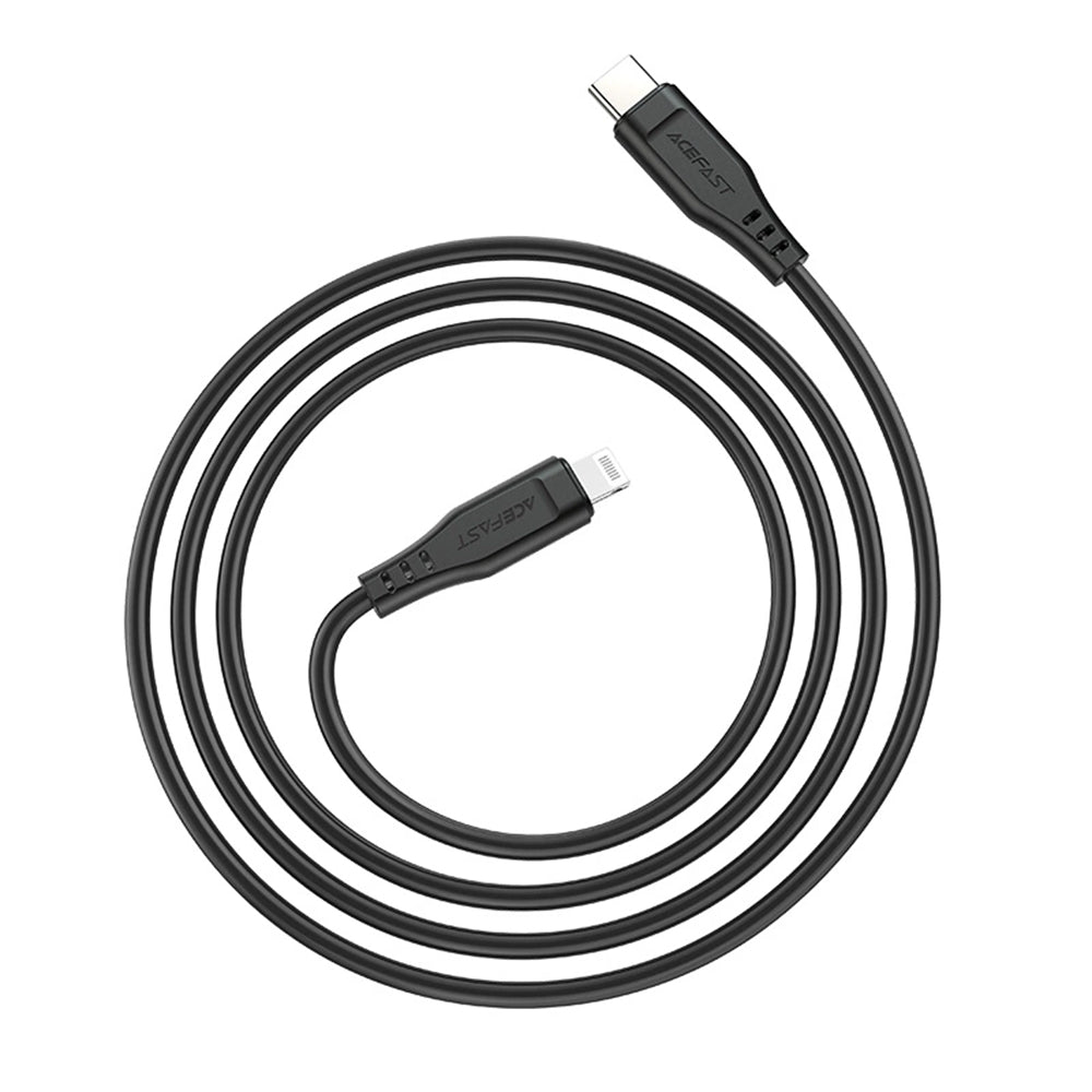 USB-C to Lightning Data and Charging Cable Acefast C3-01, 30W, 1.2m, Black