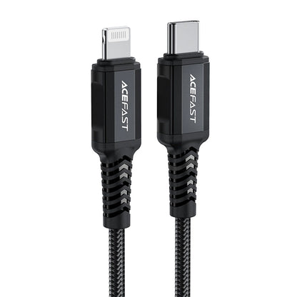 USB-C to Lightning Data and Charging Cable Acefast C4-01, 30W, 1.8m, Black