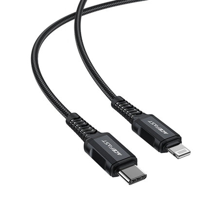 USB-C to Lightning Data and Charging Cable Acefast C4-01, 30W, 1.8m, Black