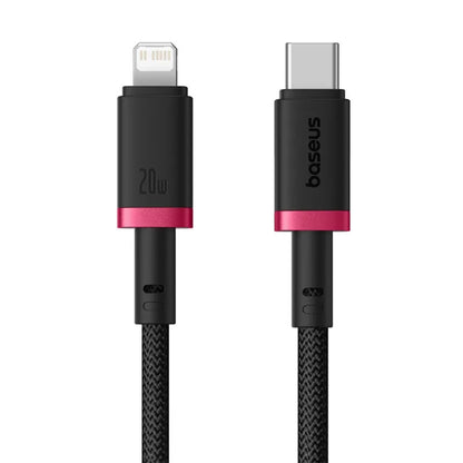 Καλώδιο Δεδομένων και Φόρτισης USB-C - Lightning Baseus Dura Series, 20W, 2m, Κόκκινο Μαύρο E0420802