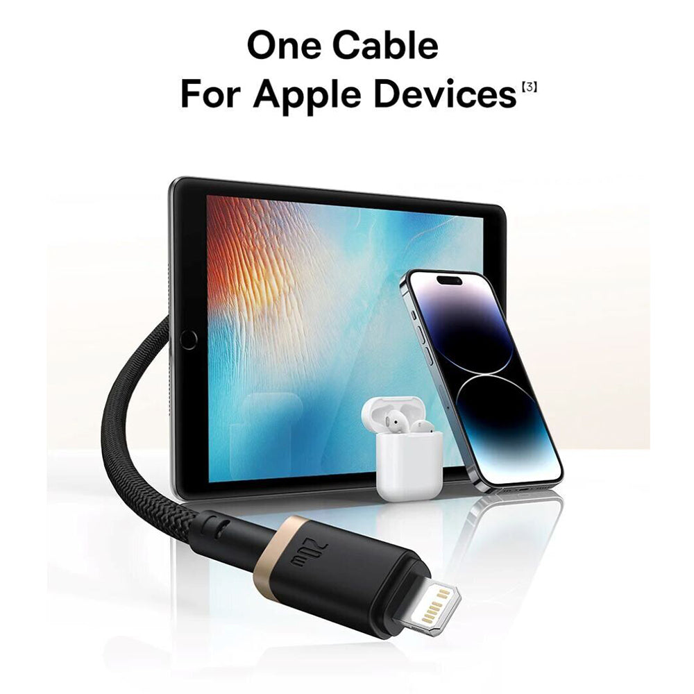 Καλώδιο Δεδομένων και Φόρτισης USB-C - Lightning Baseus Dura Series, 20W, 2m, Κόκκινο Μαύρο E0420802